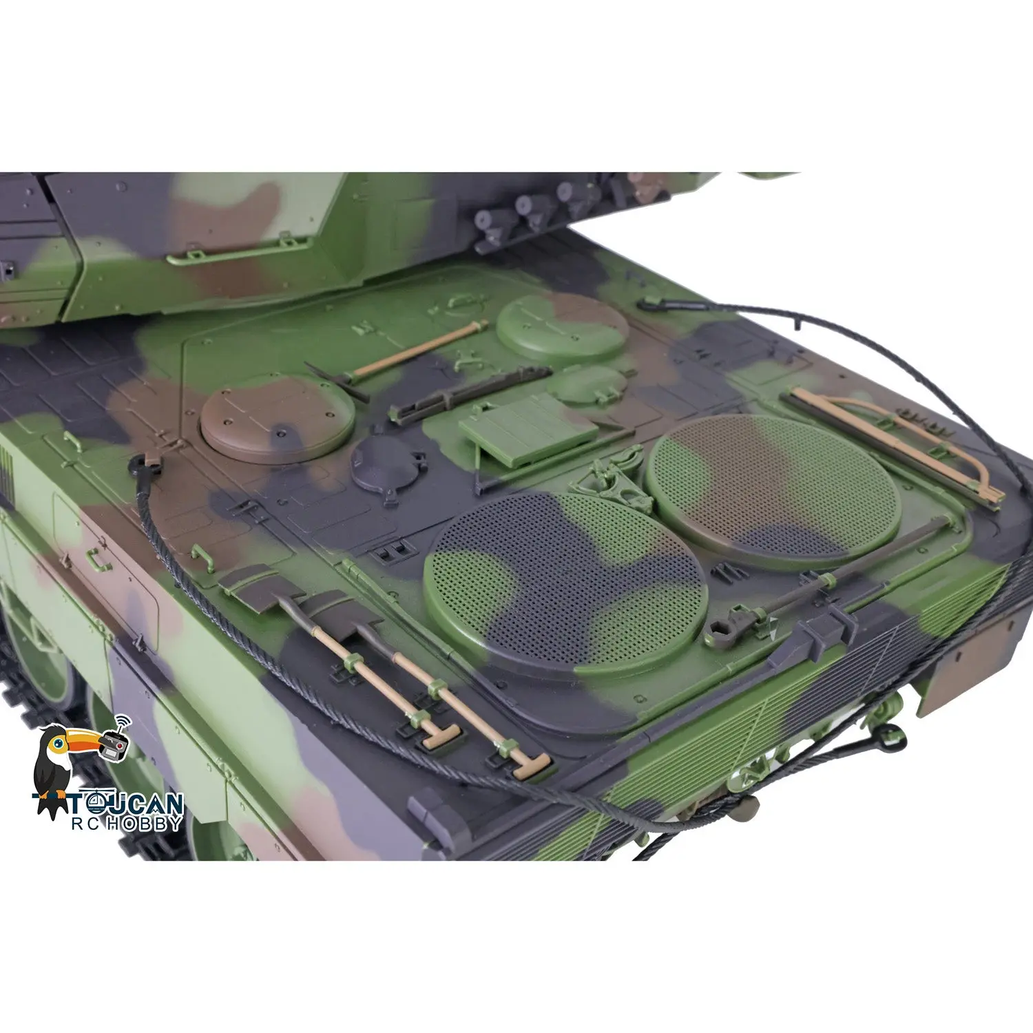 Heng Long 1/16 TK7.0 Generation Leopard2A6 RC Tank 3889 W/ IR Battling Battle FPV System Ready to Run Lights Sounds Smoke