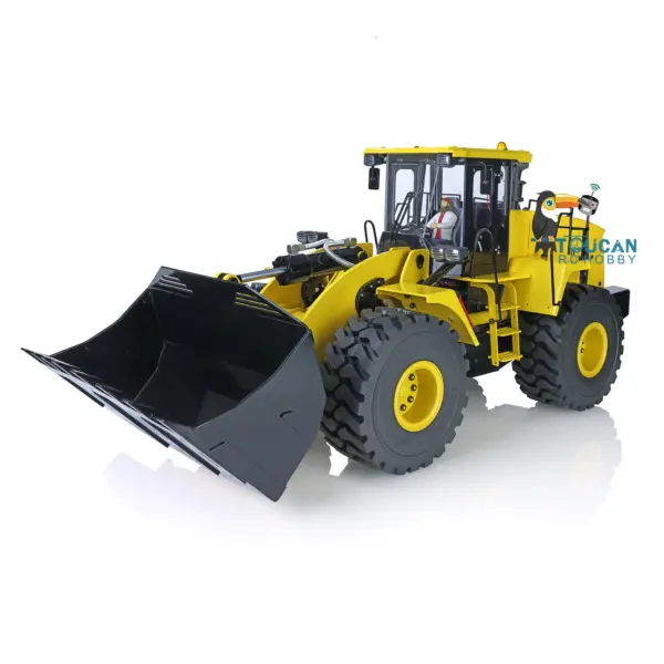 Metal 1/14 Scale 470 Hydraulic Loader Construction Vehicle Radio Control Truck Model ESC Motor Servo Lights Sound Battery