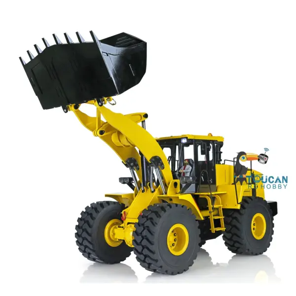 Metal 1/14 Scale 470 Hydraulic Loader Construction Vehicle Radio Control Truck Model ESC Motor Servo Lights Sound Battery