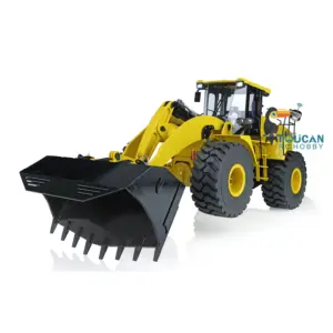 1/14 Scale RC Hydraulic Loader WA470 Metal Construction Vehicle 980L Remote Control Lights Sound Radio System