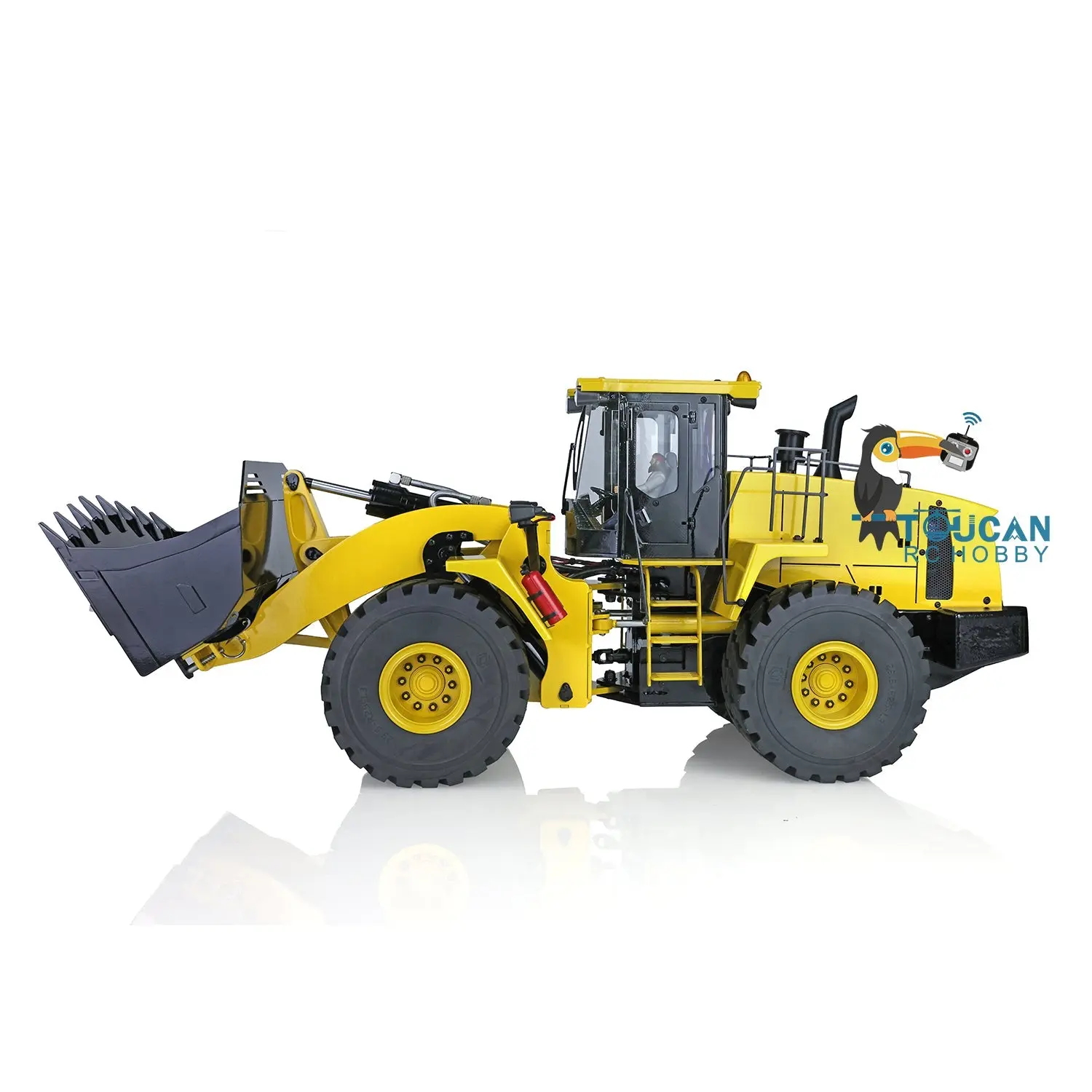1/14 Scale RC Hydraulic Loader WA470 Metal Construction Vehicle 980L Remote Control Lights Sound Radio System