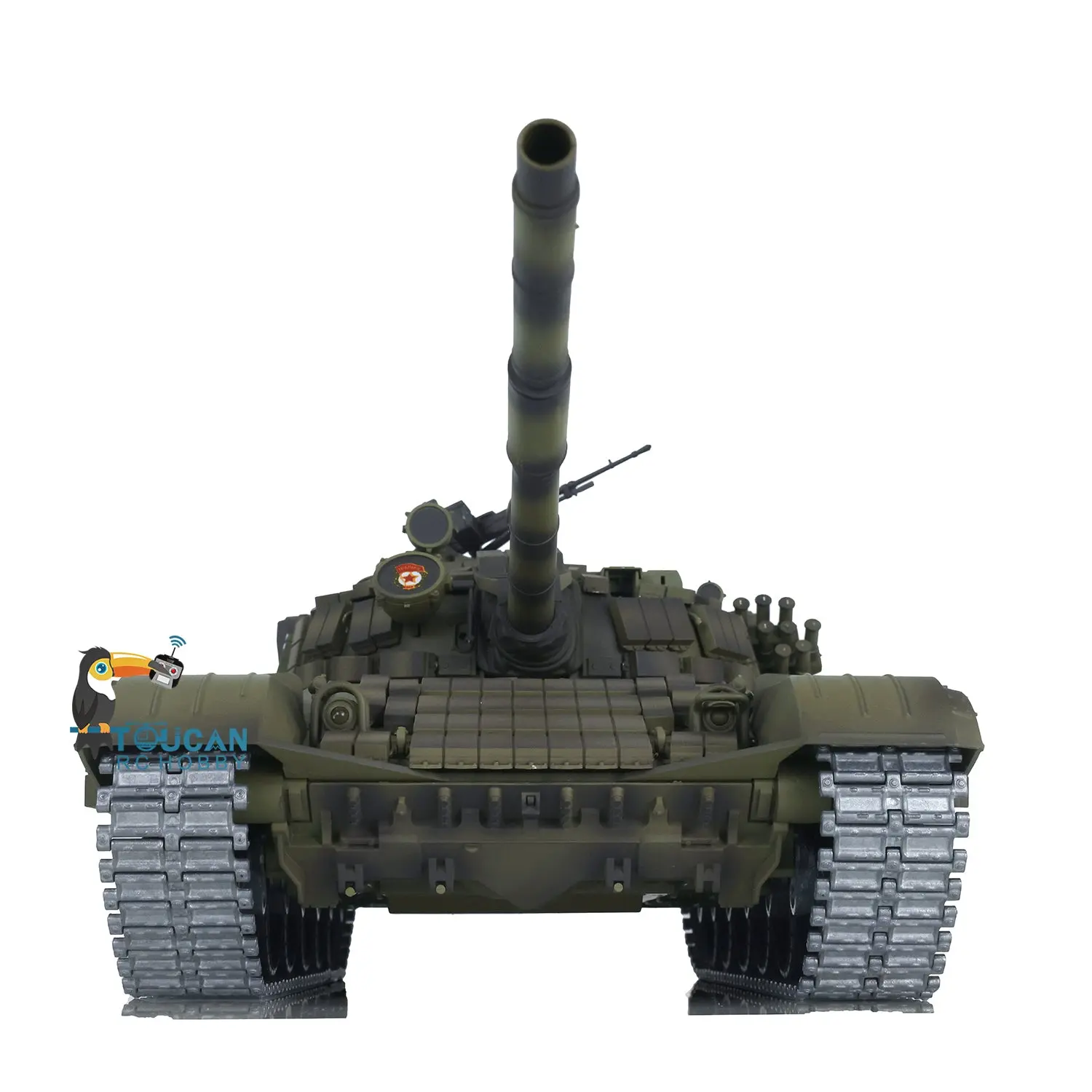 Henglong Radio Controlled Tank T72 1/16 Scale 7.0 Mainboard Metal Battle Electric Tank Tracked Vehicle W/ Battery Charger