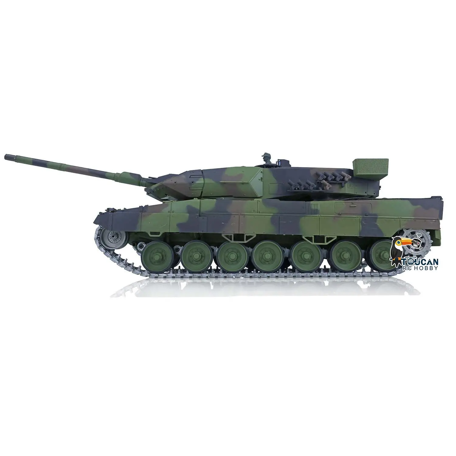 Henglong 1/16 TK7.0 Generation Upgraded Metal German Leopard2A6 RC Tank 3889 Barrel Recoil Ready to Run Simulation Light Sound