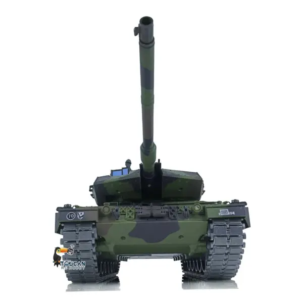 Henglong 1/16 TK7.0 Generation Upgraded Metal German Leopard2A6 RC Tank 3889 Barrel Recoil Ready to Run Simulation Light Sound