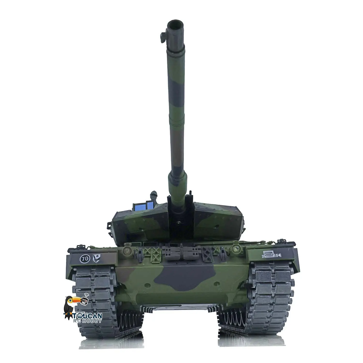 Henglong 1/16 TK7.0 Generation Upgraded Metal German Leopard2A6 RC Tank 3889 Barrel Recoil Ready to Run Simulation Light Sound