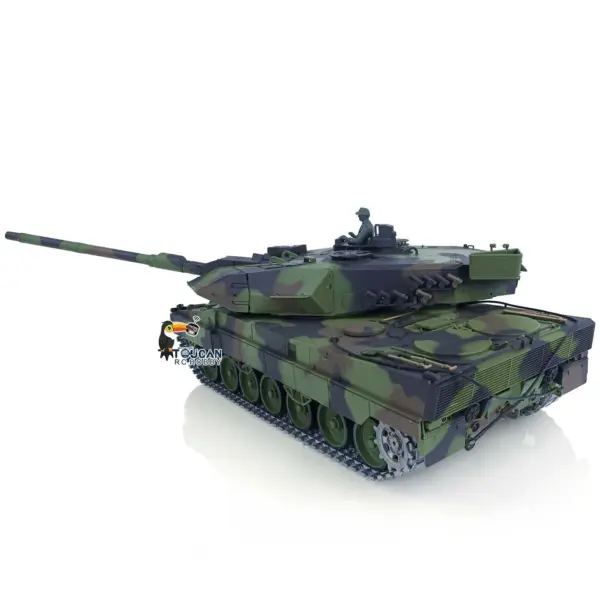 Heng Long Latest Edition 1/16 TK7.0 Upgraded Metal German Leopard2A6 RTR RC Tank 3889 Military Vehicle Shooting BBs Battery