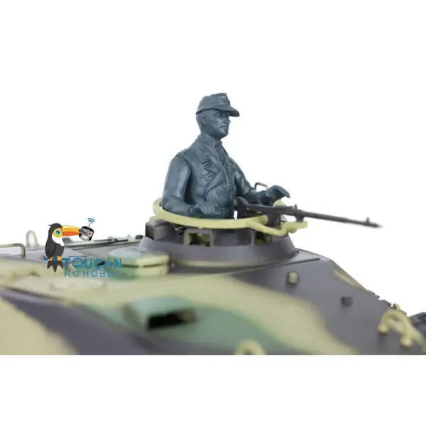 Henglong 1/16 Radio Control Tank 7.0 King Tiger RC Tank 3888A w/ FPV Barrel Recoil 360Degrees Rotating Turret Metal Road Wheels Smoking