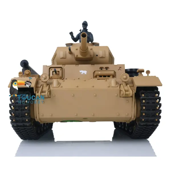 Henglong 1/16 7.0 Plastic Panzer III H FPV RC Tank 3849 Gearbox 360 Degrees Turret