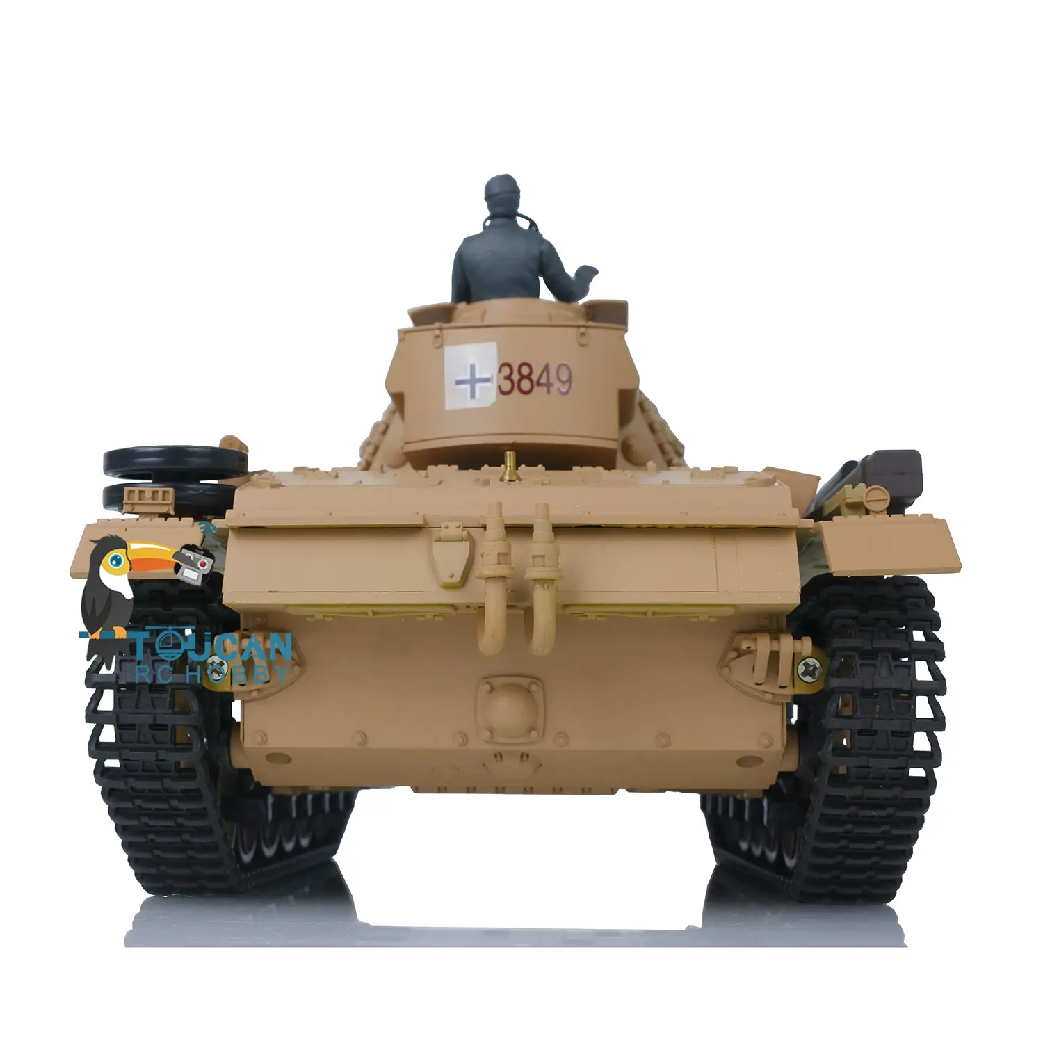 2.4G Henglong 1/16 7.0 Plastic German Panzer III H RTR RC Tank 3849 360?? Turret