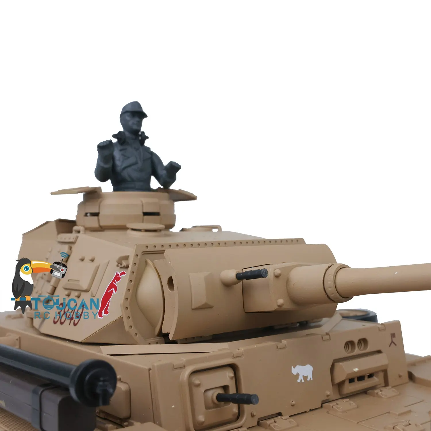 2.4G Henglong 1/16 Scale 7.0 Plastic German Panzer III H Ready To Run Remote Control Battle Tank Model 3849 Battery