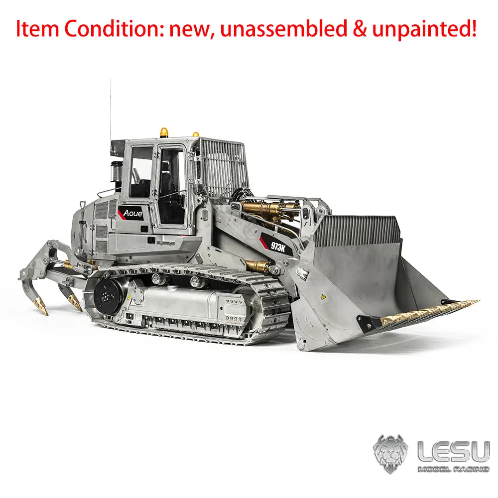 LESU 1:14 973K Hydraulic RC Loader Tracked Radio Control Car Upgrade Version Kit/PNP/RTR Light Sound System ESC Servo Motor