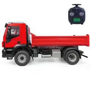 1/14 4x2 Metal RC Hydraulic Dump Truck 2-speed Remote Control Tipper Car Electric Model Vehicle DIY PNP Sound Light System
