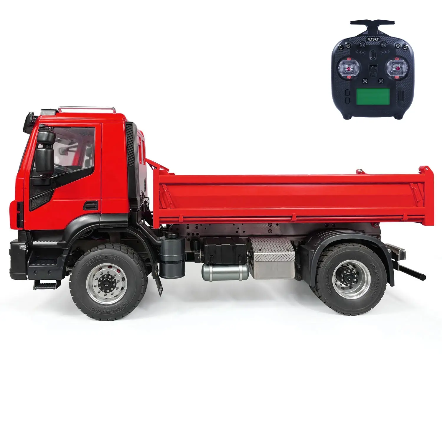 1/14 4x2 Metal RC Hydraulic Dump Truck 2-speed Remote Control Tipper Car Electric Model Vehicle DIY PNP Sound Light System