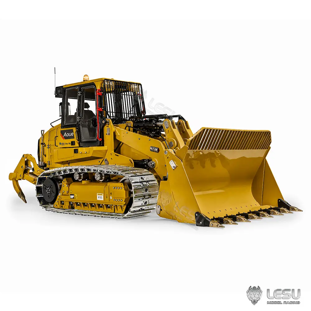 LESU 1:14 973K Hydraulic RC Loader Tracked Radio Control Car Upgrade Version Kit/PNP/RTR Light Sound System ESC Servo Motor
