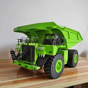 Metal 1/20 793D RC Hydraulic Mining Car Remote Control Dumper Finished Truck Models Flysky FS-i6X Radio Heavy Construction Cars