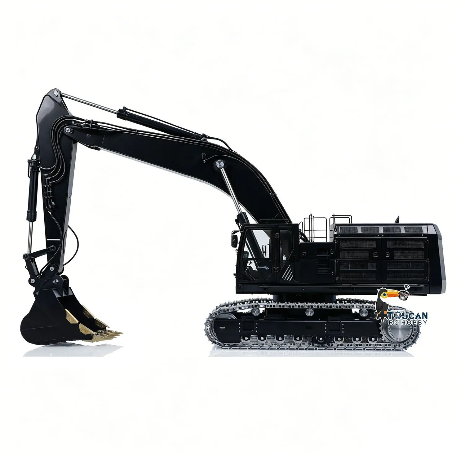 Metal LESU 1/14 Hydraulic RC Heavy Excavator C374F Remote Control Digger Paladin PL18EV LITE Smoke 6CH Valve Quick Coupler