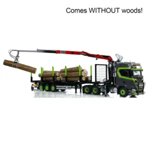 Toucan 6X6 Metal Chassis 1/14 Remote Control Tractor Truck 770S Hydraulic Crane Logging Trailer RC Electric Vehicle Model Light Sound