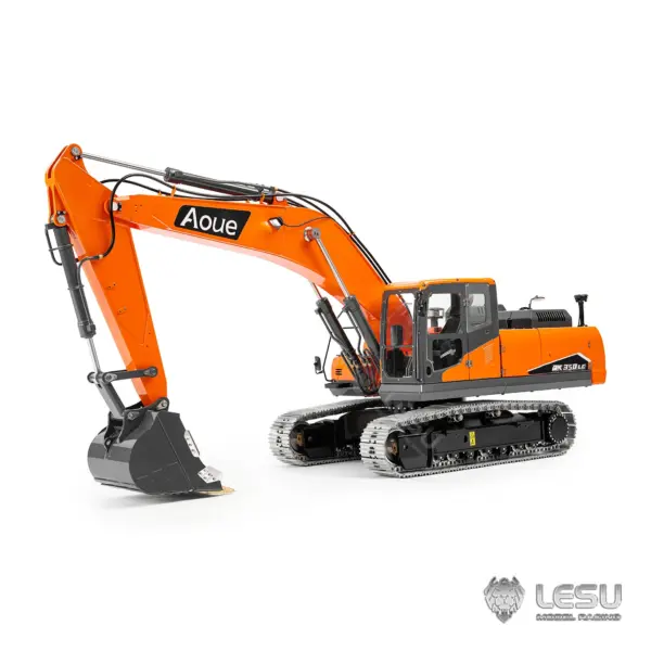 LESU Aoue DX350LC 1/14 Remote Control Digger Metal RC Hydraulic Excavator RTR Model 3CH Valve 4MPA Pump PL18EV Lite Battery