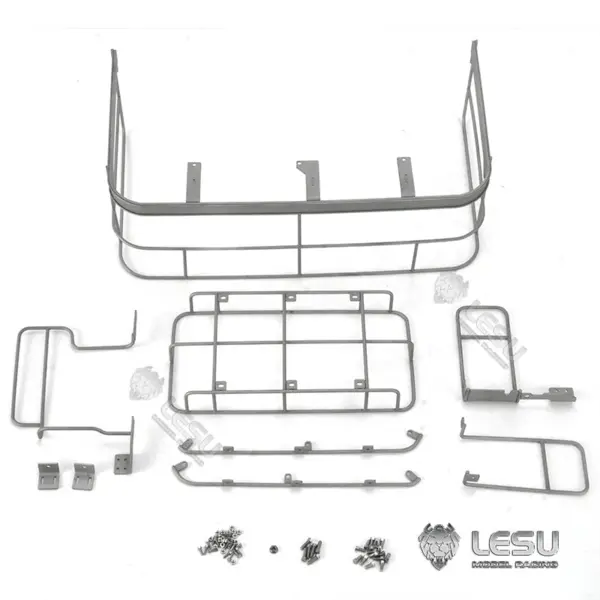 LESU PC360 1/14 RC Metal Hydraulic Excavator RTR Truck Model Cabin Roof Safety Net Hydraulic Quick Coupler Grab Bucket
