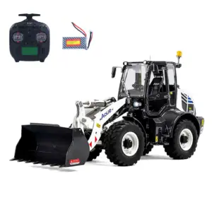 Metal LESU 1/14 RC Loader Aoue WA100M-8 4X4 RTR Hydraulic Remote Control Construction Vehicle Axle Lock Sound Light ST8 Radio