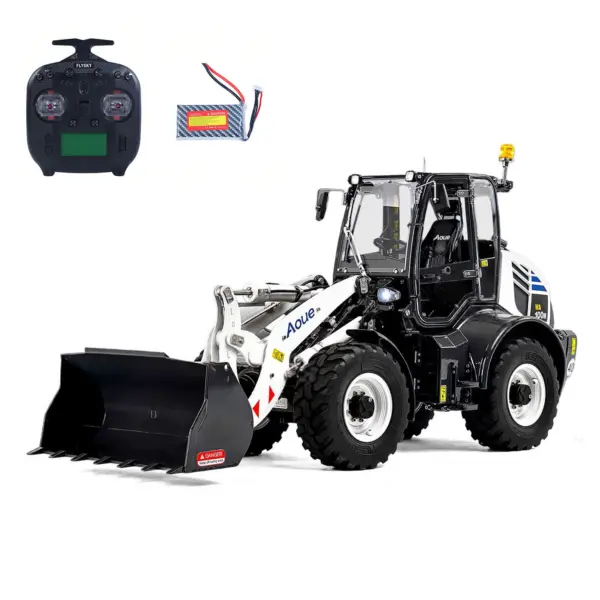Metal LESU 1/14 RC Loader Aoue WA100M-8 4X4 RTR Hydraulic Remote Control Construction Vehicle Axle Lock Sound Light ST8 Radio