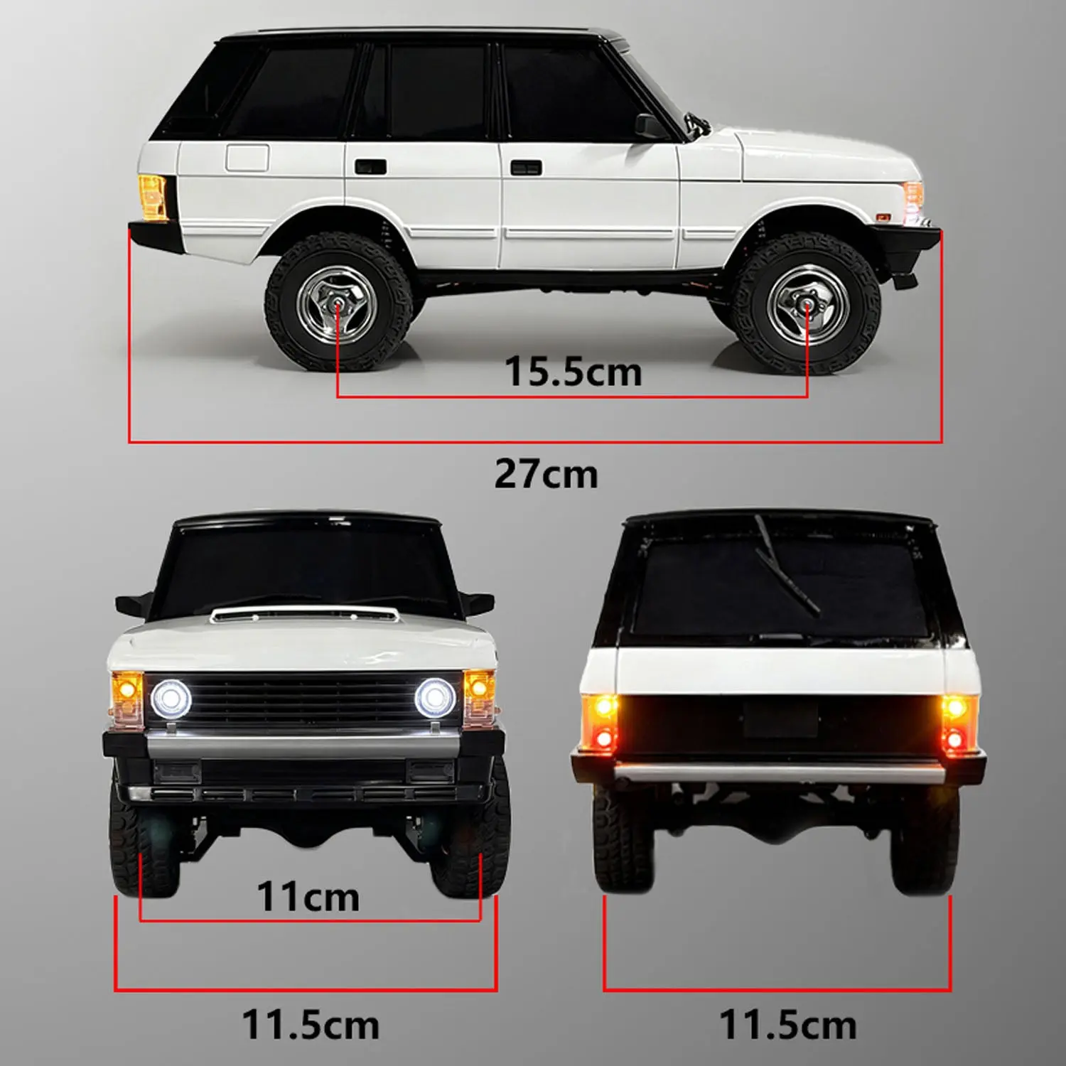 LDRC LD18401PRO 1/18 Remote Control Rock Crawler Car 4X4 RC Off Road Vehicle Model Brushless Motor Metal Drive Shafts Lights