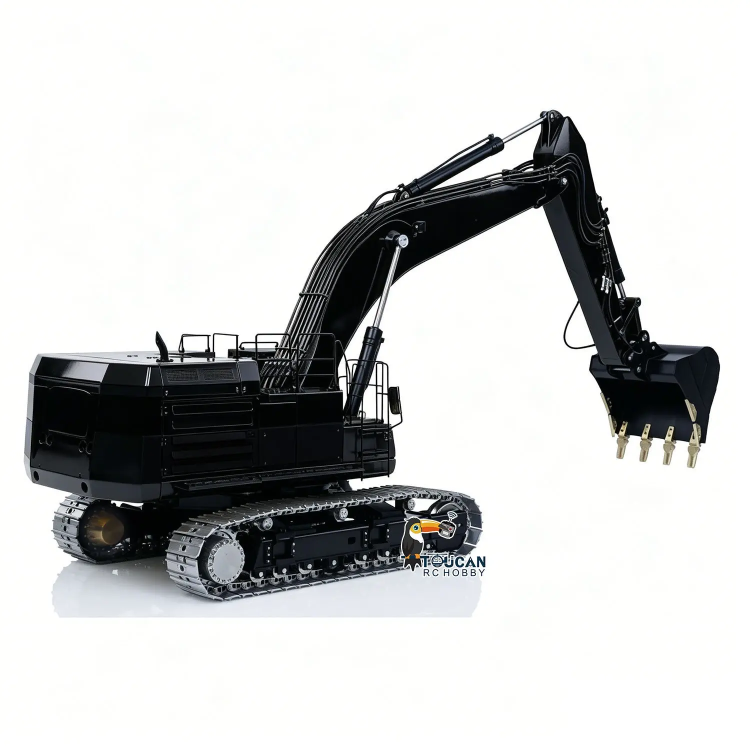 Metal LESU 1/14 Hydraulic RC Heavy Excavator C374F Remote Control Digger Paladin PL18EV LITE Smoke 6CH Valve Quick Coupler