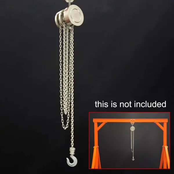 JDModel Metal Chain Block Hoist Gantry Crane for 1/14 RC Crane Remote Control Engineering Vehicles Model
