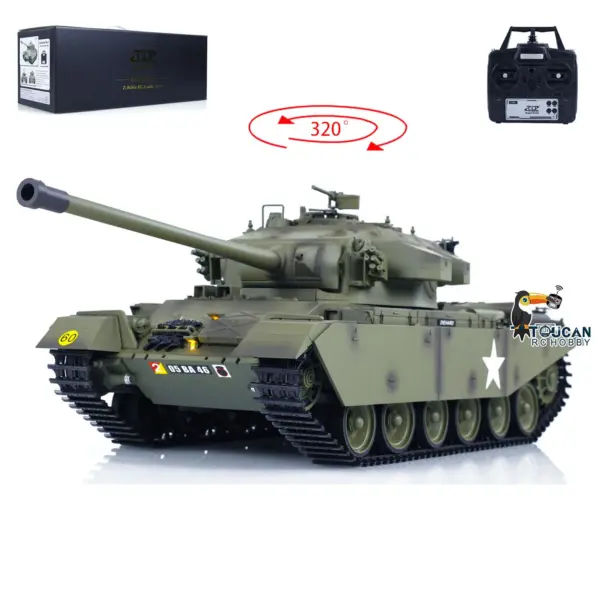 Tongde 1/16 RC Infrared Battle Tank Remote Controlled Panzer Centurion MK5 Electric Tanks BB Shooting Barrel Recoil Model