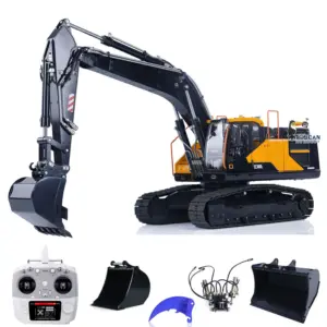 Metal MTMODEL 1/14 2 Arms RC Hydraulic Excavator EC380 Tracked Electric Wireless Control Digger Heavy Machine Vehicles Model