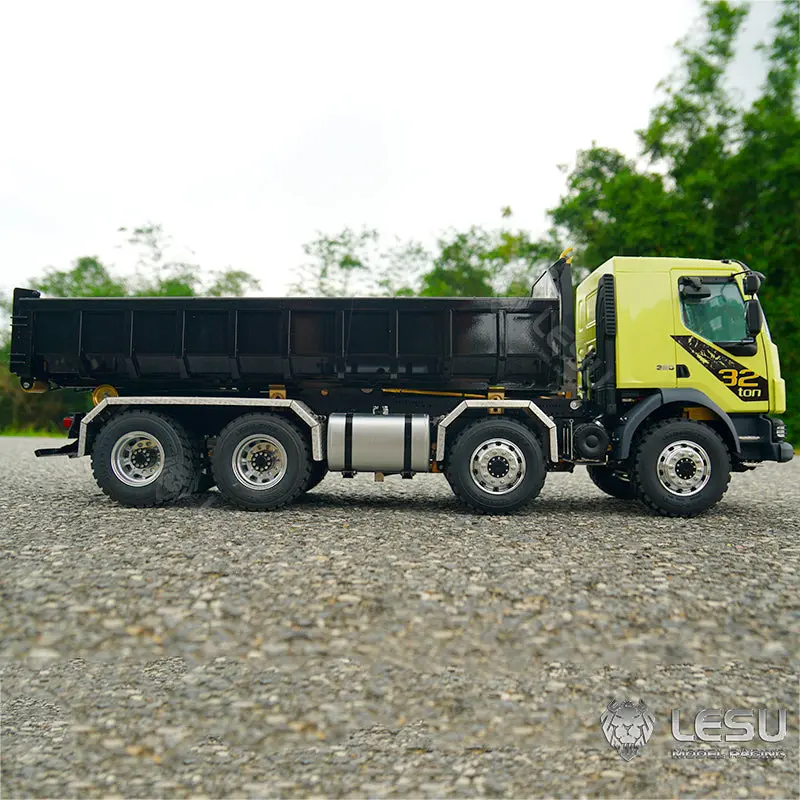 LESU 1/14 8x8 Roll On/Off Hydraulic RC Dumper Radio Controlled Tipper Truck Model