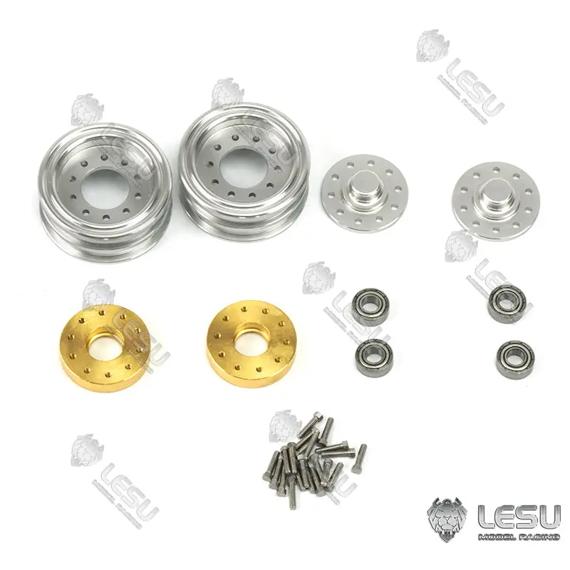 LESU RC 1/14 Hydraulic forklift Transfer Car Truck Model ESC Motor Light Sound System Metal Front Rear Wheel Hub Toolbox
