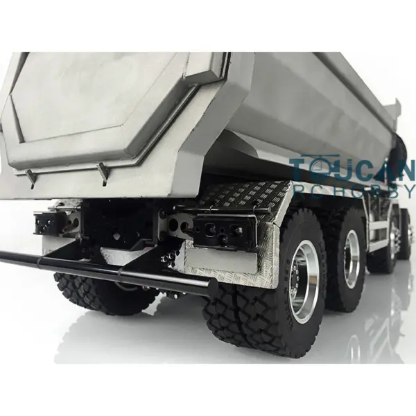 LESU 1/14 8*8 RC Front Hydraulic Dumper Cylinder Truck Tipper Metal DIY Motor Servo Sound and LED Light System ESC