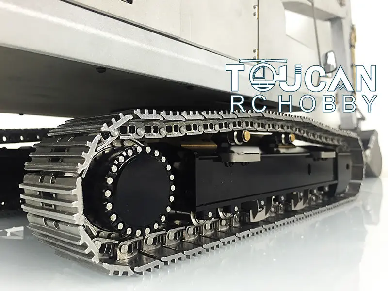 LESU 1/14 PC360 RC Hydraulic Excavator Metal Tracks Ripper Pump Grab Bucket fork Bucket Crusher Trailer Digging Tool Rack