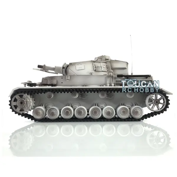 2.4G Henglong 1/16 7.0 RC Tank Panzer IV F Remote Control Tank 3858 w/ 360Degrees Rotating Turret Steel Gearbox FPV Camera BB Shooting