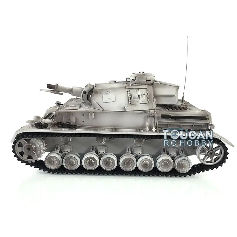 Henglong 1/16 Upgraded Radio Control Tank 3858 Panzer IV F Battle Tank 7.0 Ver W/ Metal Tracks Idler Sproket Wheels BB Shooting