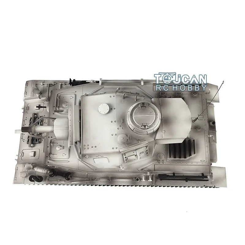 Henglong 1/16 7.0 Radio Control Tank Plastic German Panzer IV F 3858 RTR RC Tank w/ 360Degrees Rotating Turret Sound Effect IR Battle