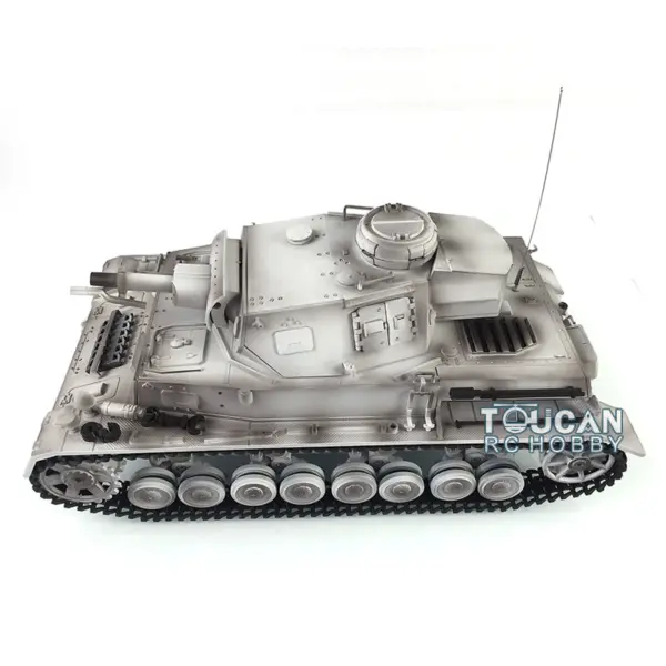 2.4G Henglong 1/16 7.0 RC Tank Panzer IV F Remote Control Tank 3858 w/ 360Degrees Rotating Turret Steel Gearbox FPV Camera BB Shooting