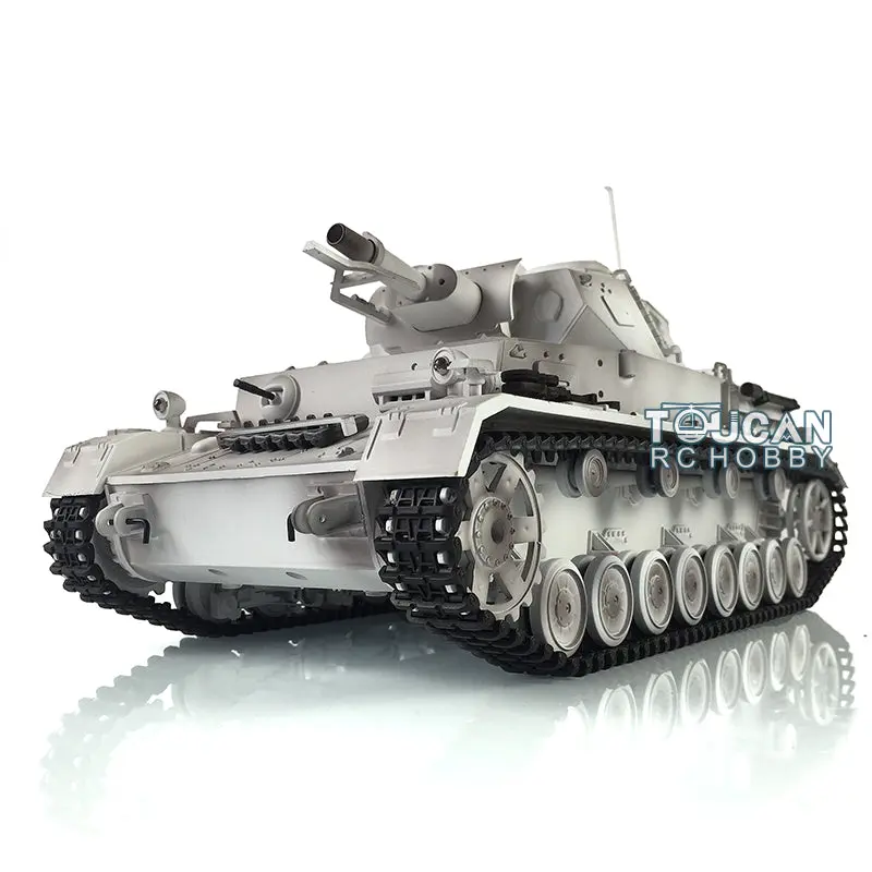 2.4G Henglong 1/16 7.0 RC Tank Panzer IV F Remote Control Tank 3858 w/ 360Degrees Rotating Turret Steel Gearbox FPV Camera BB Shooting
