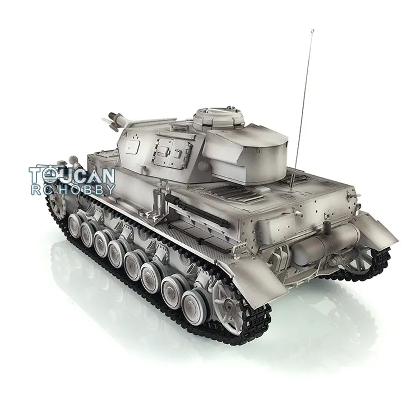 Henglong 1/16 7.0 Radio Control Tank Plastic German Panzer IV F 3858 RTR RC Tank w/ 360Degrees Rotating Turret Sound Effect IR Battle