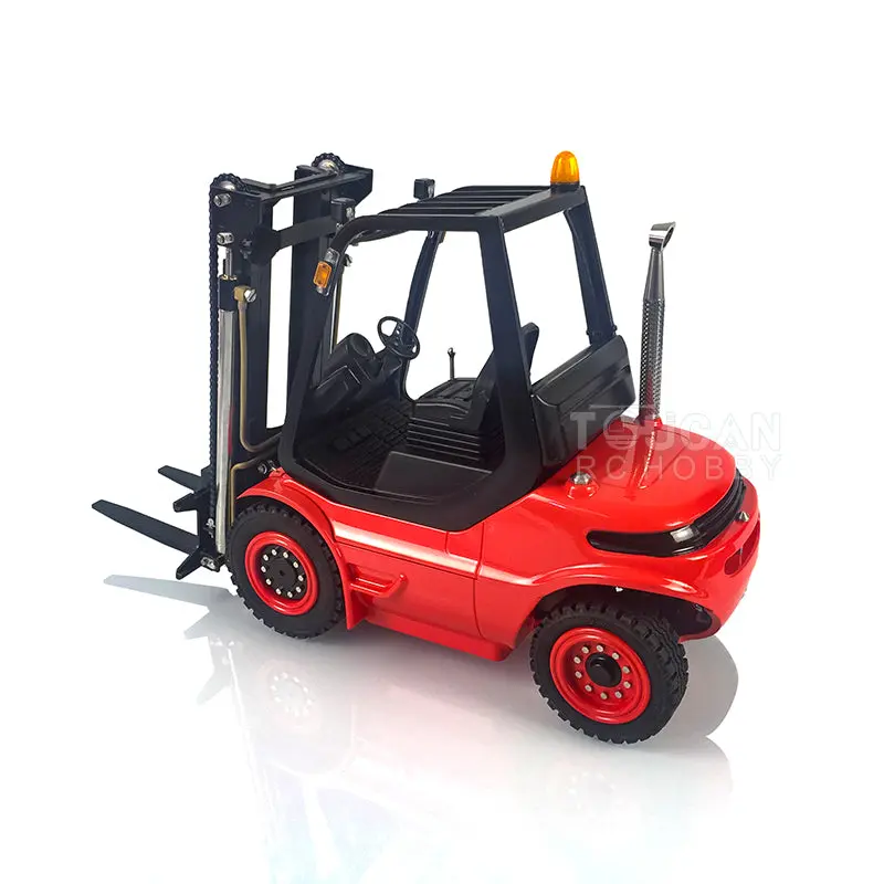 LESU 1/14 RC Hydraulic Forklift Transfer Car Painted RTR Truck Motor Light Battery Radio System Remote Control Vehicles
