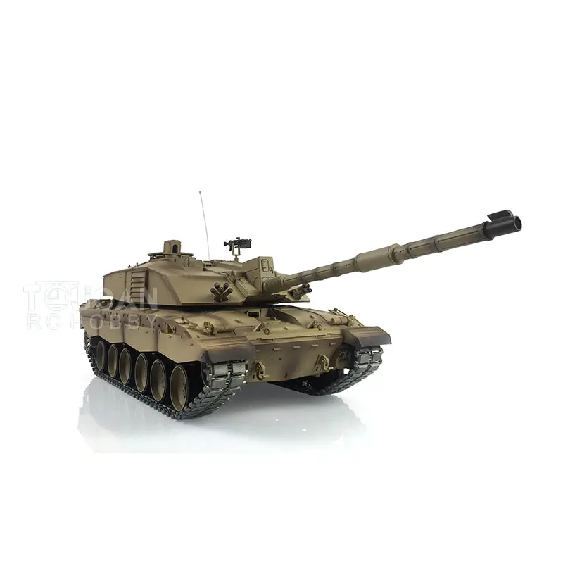Henglong 1:16 7.0 2.4Ghz Upgraded British Challenger II RTR RC Tank Model 3908 BB Shooting Unit IR Metal Tracks Idlers Sprockets
