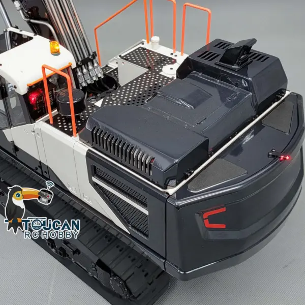 MTM 1/14 EC380 10CH Tracked RC Hydraulic Excavator 3 Arms Digger Grab T12D Remote Controller Metal Heavy Machine Model