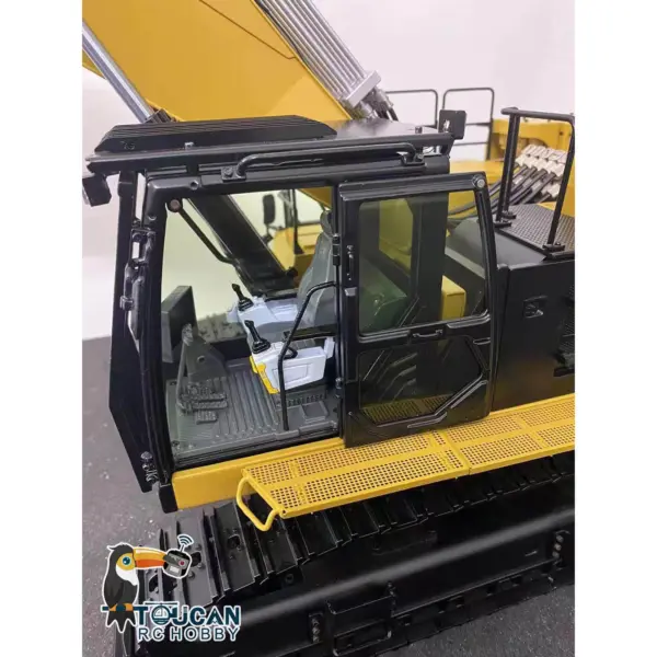 374 UHD 1/14 RC Hydraulic Demolition Excavator 3-section Boom RTR Digger Model Flysky PL18EV Sound Light System