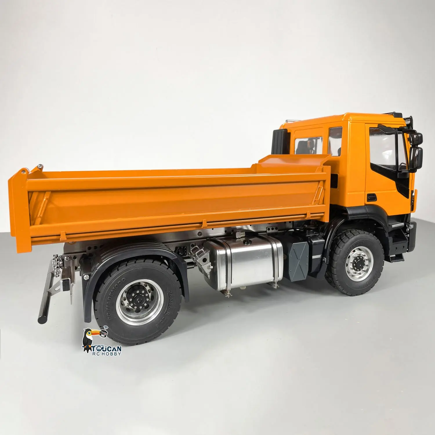 1/14 Metal 4x2 RC Hydraulic Equipment Radio Controlled Dump Truck 2-speed Tipper Hobby Model Painted Assembled PNP Version