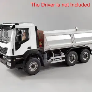 1/14 Toucan 6x6 Metal Hydraulic RC Dumper Truck Remote Controlled Simulation Car Hobby Models 2-speed Gearbox ESC Servo
