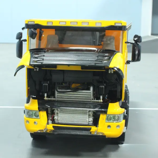 1/14 4*4 RC Hydraulic Dumper Car Remote Control Dump Truck Metal Tipper Electric Model 3-speed Transmission