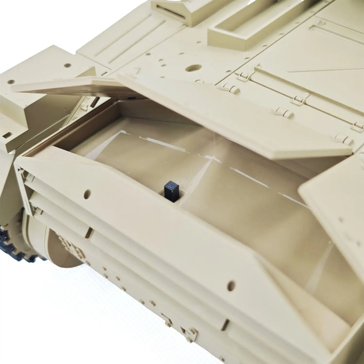 1/16 RC Battle Tank CoolBank Crusader MK III 2.4G Remote Control RTR Military Tank Model 360 Degrees Turret Rotary Smoke Sound Lights