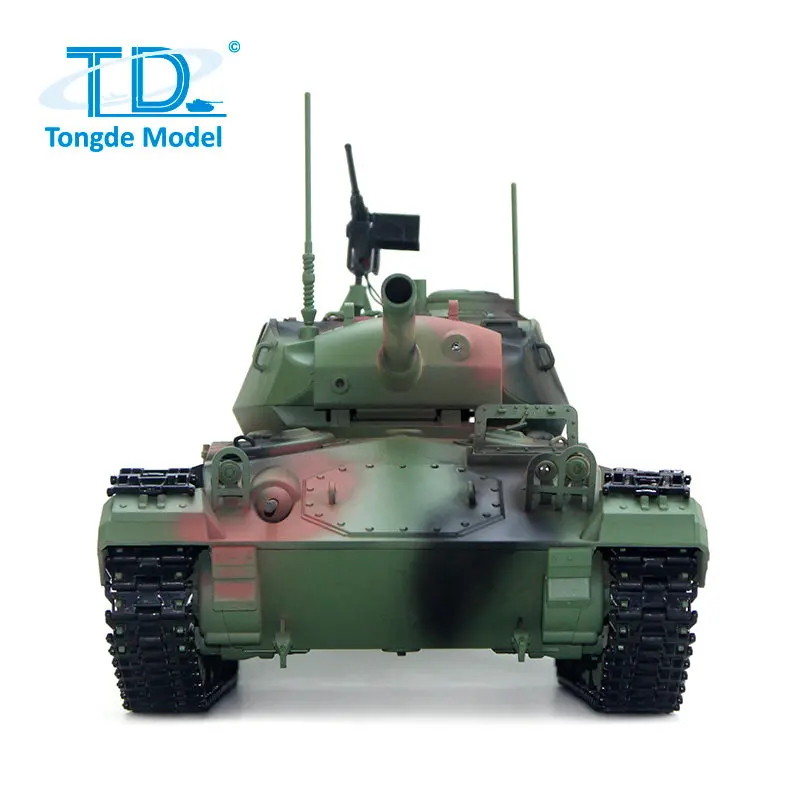 Tongde M24 Chaffee 1/16 RC Light Tank Infrared Combating System Military Model Barrel Recoil Metal Upgraded Wheels Gearbox 320