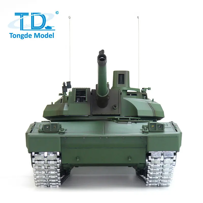 TD 1/16 RC Military Tank H2408 Leclerc Battle Tank Metal Driving Wheel Road Wheel Gearbox Infrared BB Barrel Recoil Smoke Unit